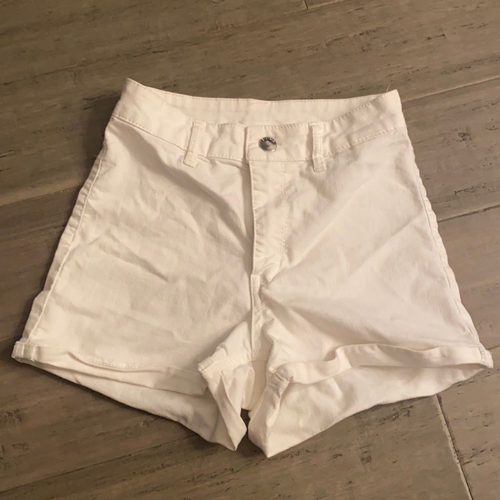 Divided White Shorts